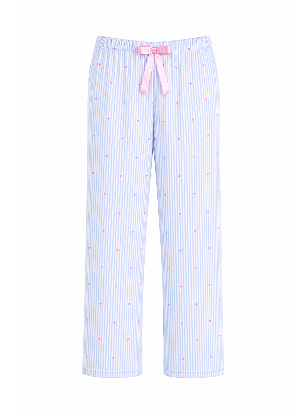 Mavi Kadın Desenli Viskon Düz Paça Pijama Altı