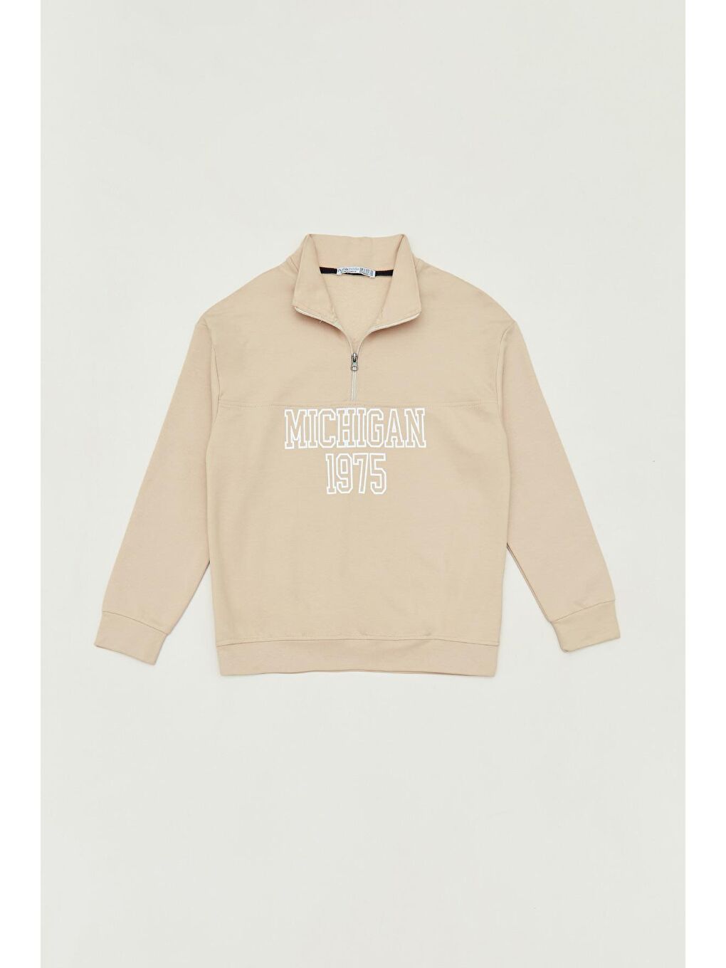 Bej Yazı Baskılı Erkek Çocuk Eşofman Takımı-2