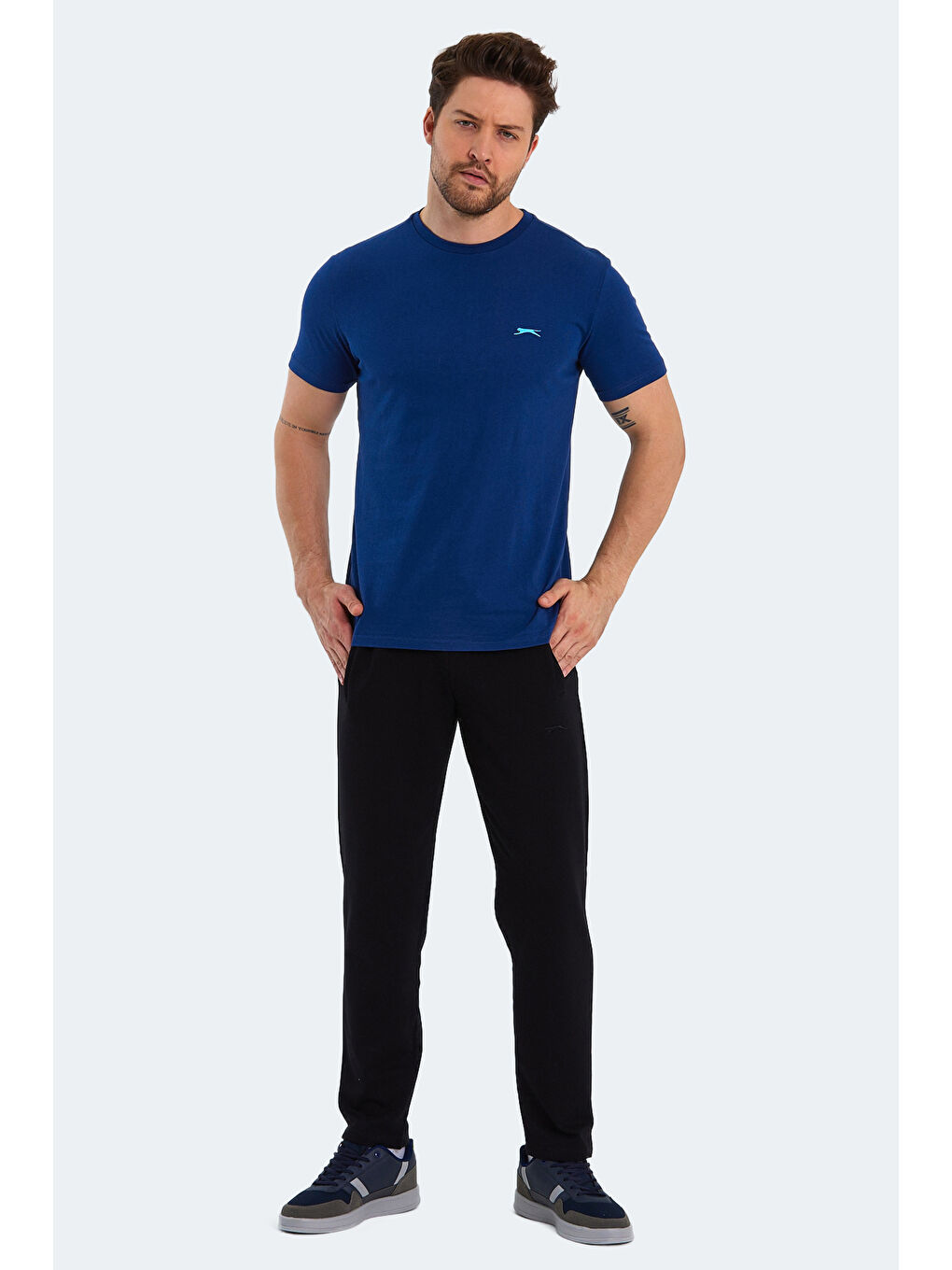 İndigo PANCO Erkek Kısa Kol %100 Pamuk Tişört Indigo-6