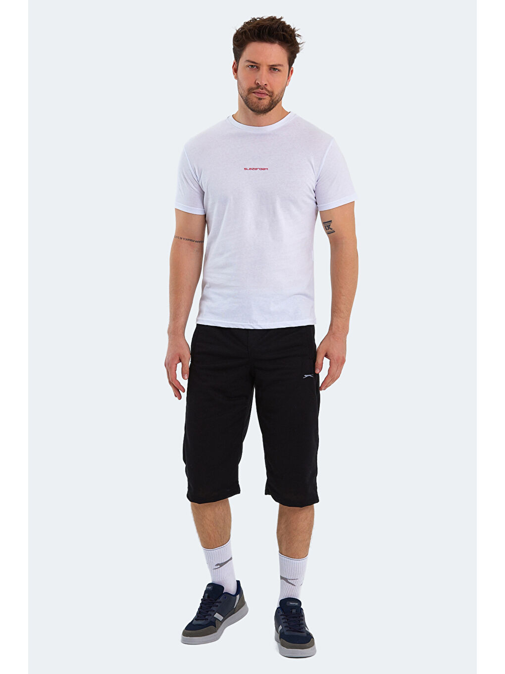 PATSY Erkek Kısa Kol %100 Pamuk Tişört Beyaz-6