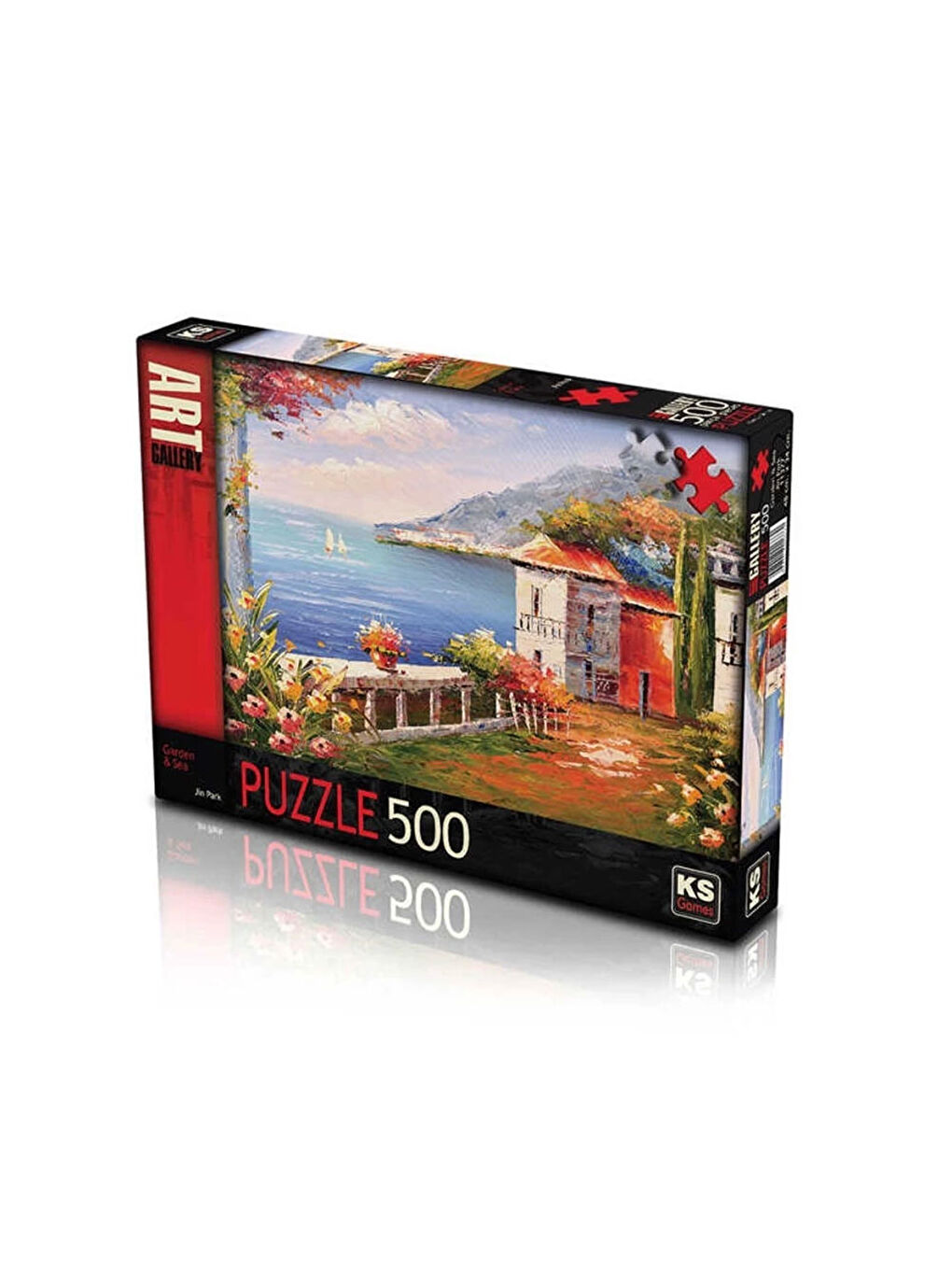 KS GAMES Renksiz Puzzle 500 Parça Garden-Sea 20058