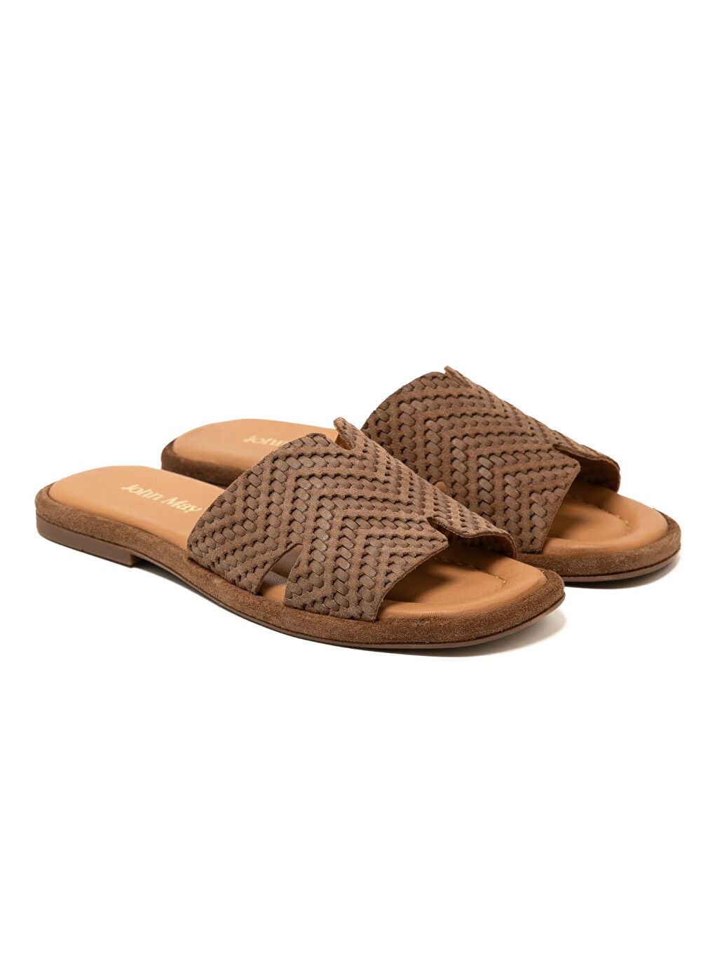 Kahverengi Kadın Terlik RC-25Y-001-R29645 Tütün Süet-2