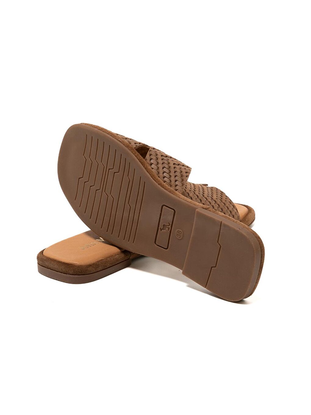 Kahverengi Kadın Terlik RC-25Y-001-R29645 Tütün Süet-4