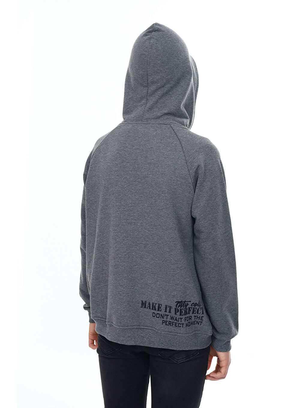 Antrasit Erkek Çocuk Baskılı Hırka-4