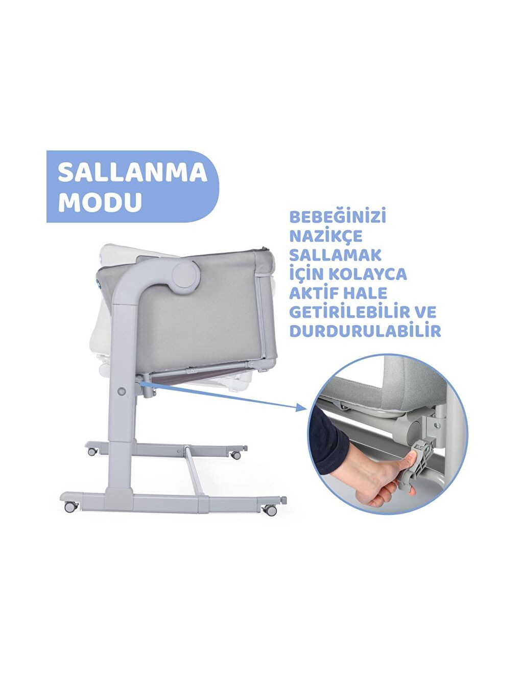 Chicco Next2Me Magic Anne Yanı Gri - 4