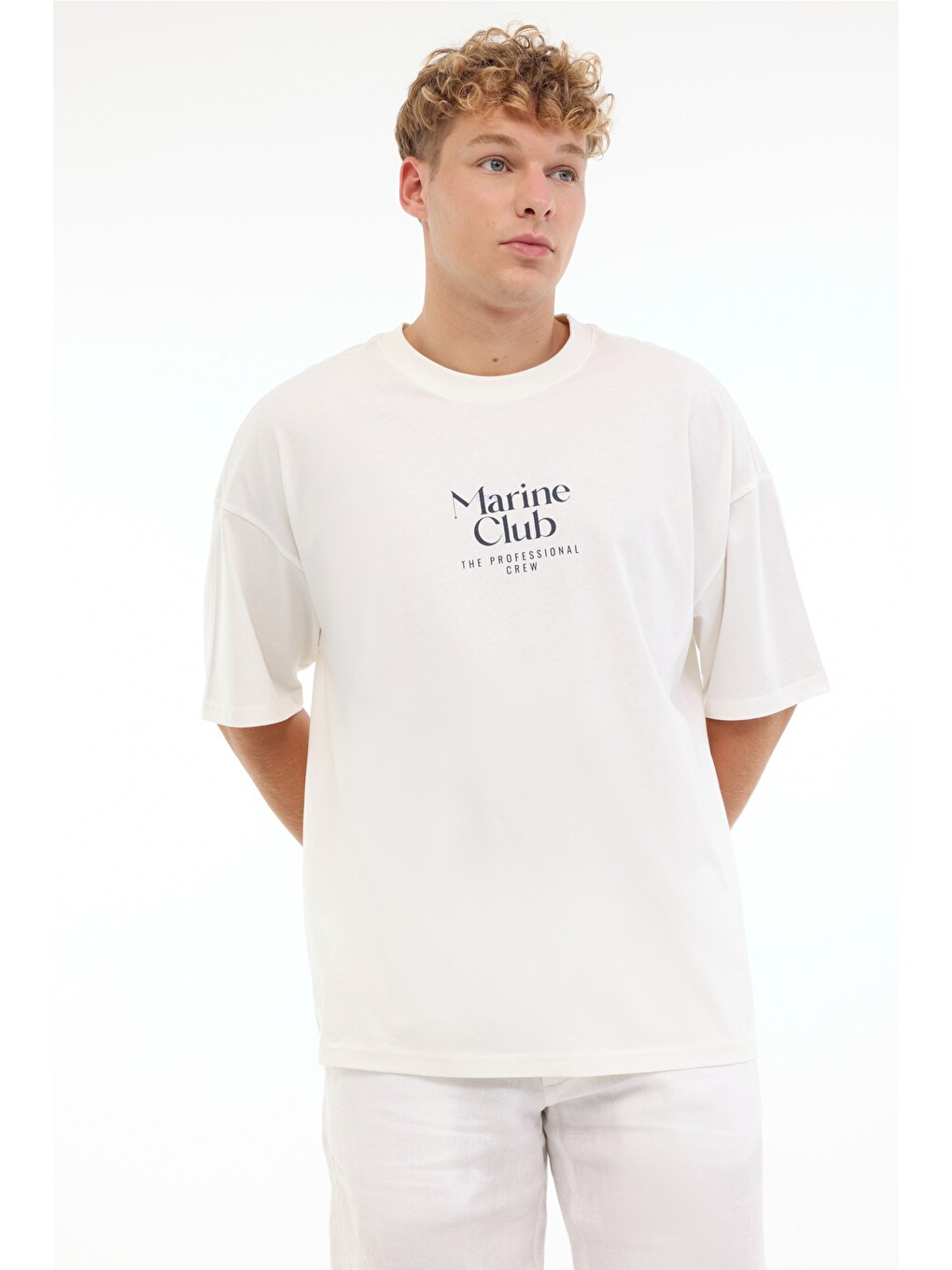 Beyaz Erkek Kısa Kol T-shirt