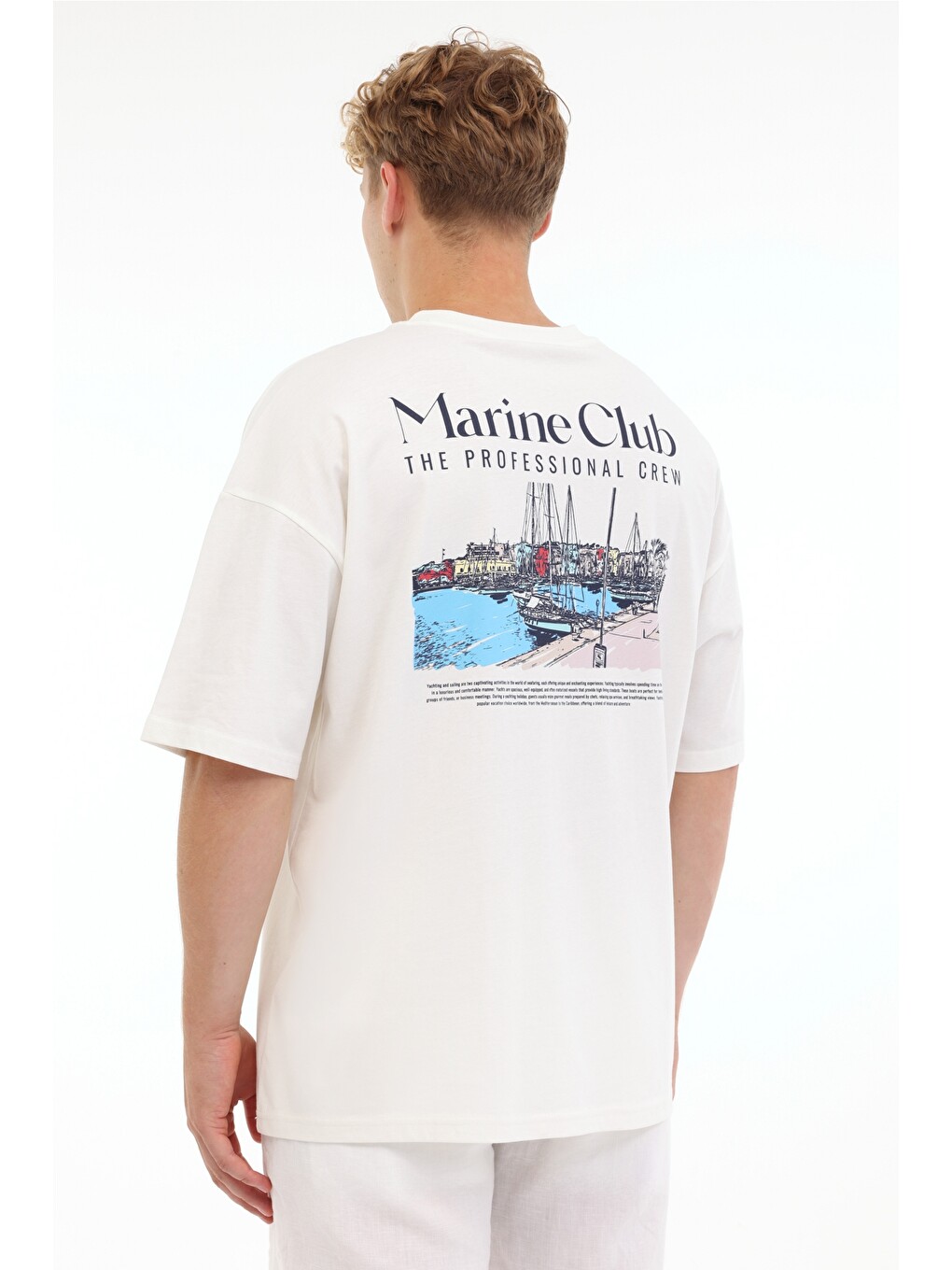 Beyaz Erkek Kısa Kol T-shirt-1