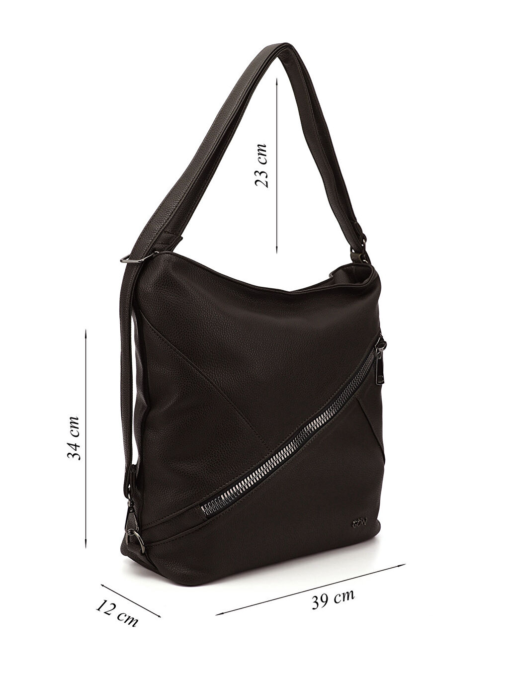 Kahverengi Kadın AÇIK KAHVERENGİ Uzun Askılı Omuz ve Sırt Çantası-2