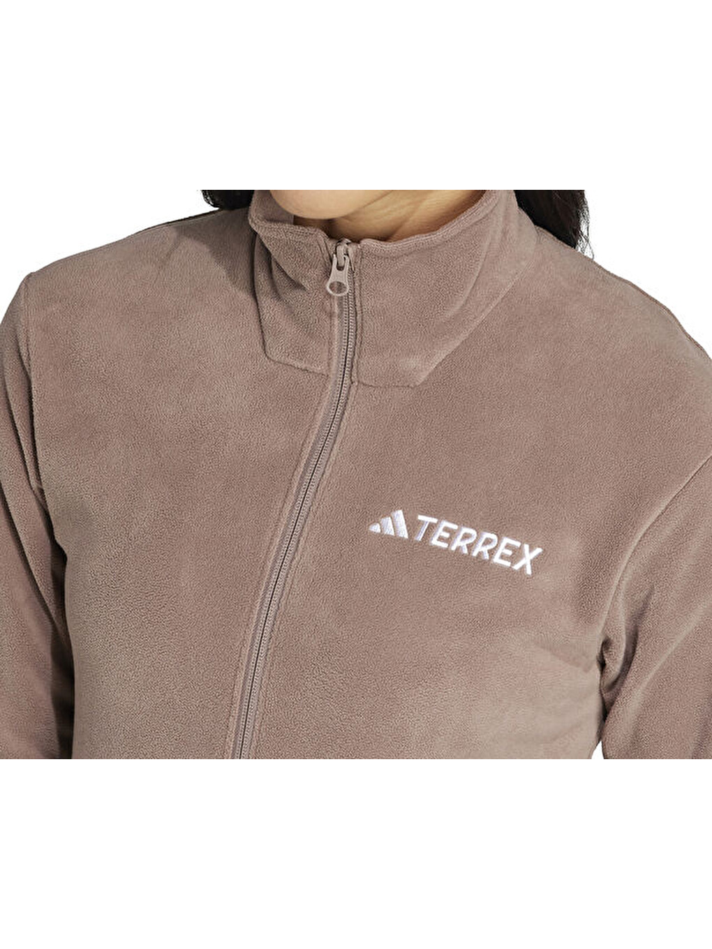 W Terrex Mt Ess Fz Fl Kadın Outdoor Ceketi Jm3112 Kahverengi-4