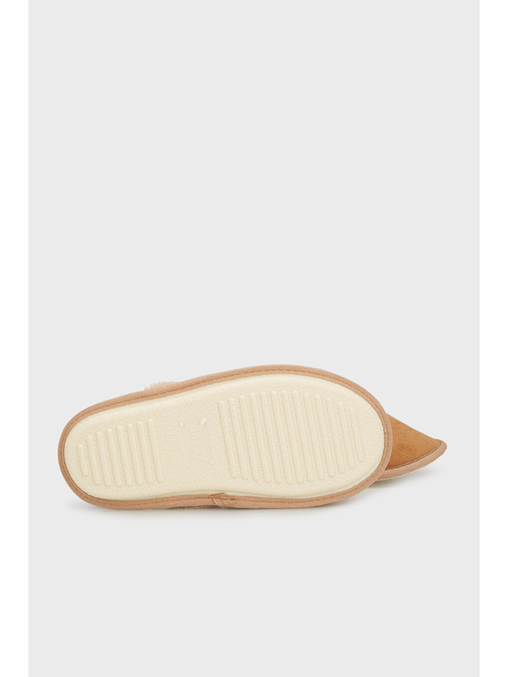 Kahverengi Yumuşak Dokulu Pelüş 2'li Paket Terlik 6722002S2-3