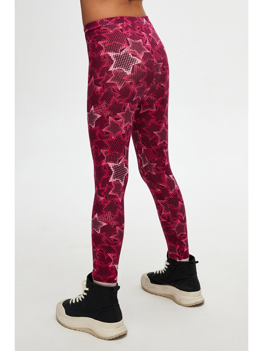 Karışık Pointing Stars Kız Çocuk Desenli Yazlık Tayt-3