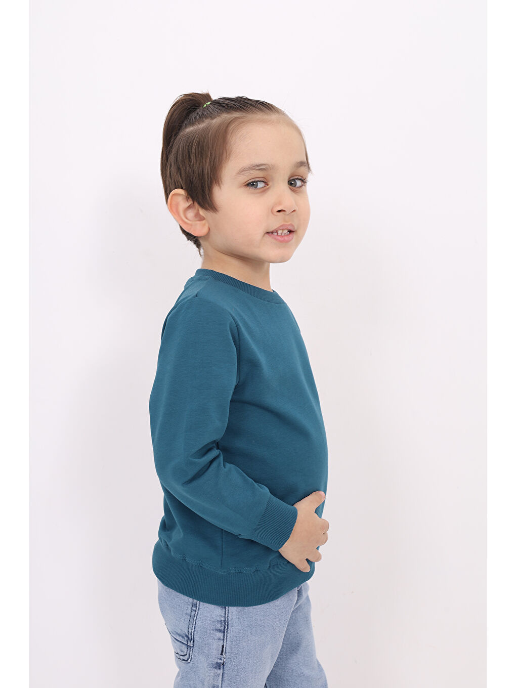 Petrol Erkek Çocuk Baskılı Sweatshirt-2