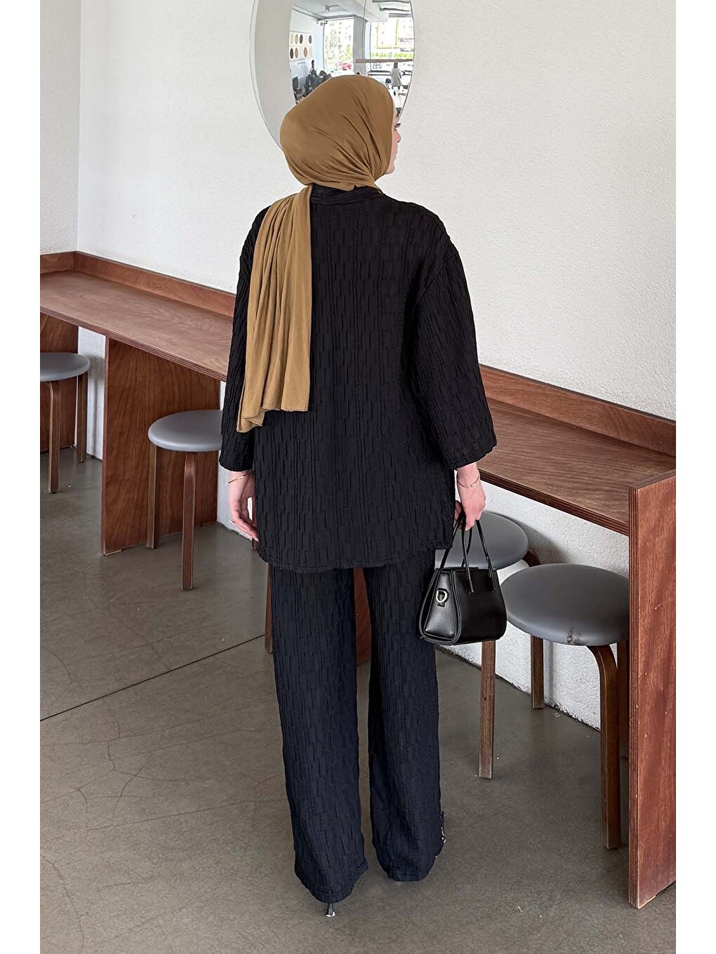 Raşel Kimono Takım Siyah-3