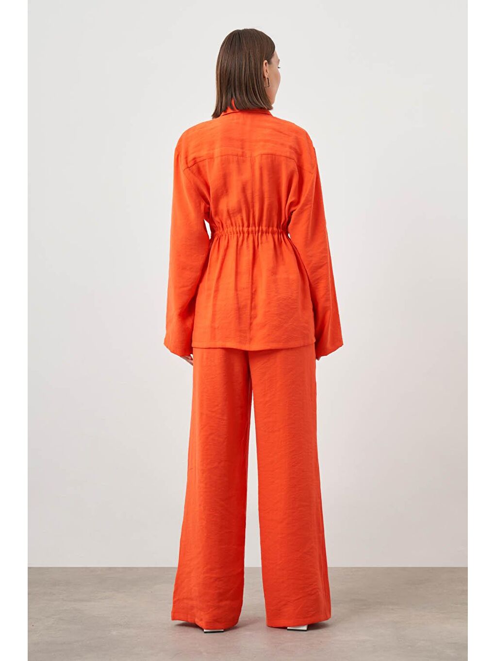 Kırmızı Modal Fermuarlı Nar Çiçeği Tunik-5