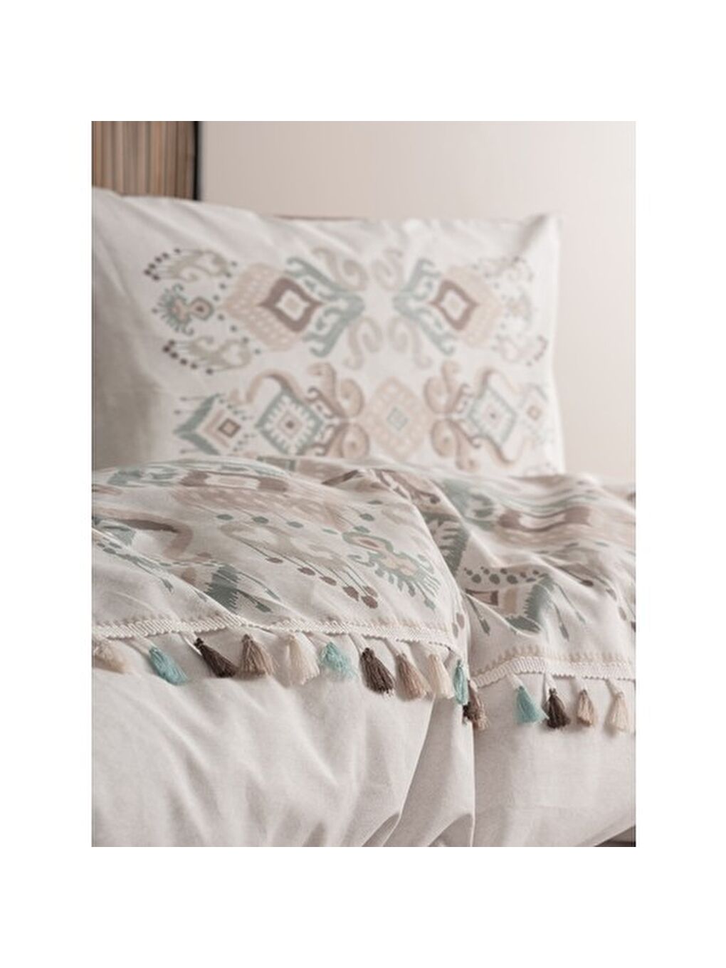 Karışık Pamuk Box Candy Serisi Çift Kişilik Nevresim Takımı Asilo Kahve-1