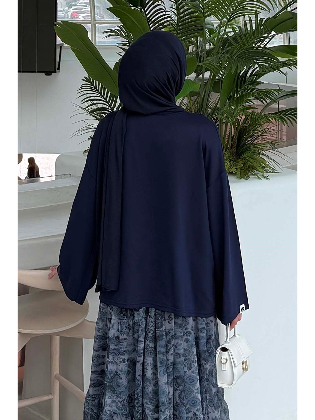 Kol Armalı Sweatshirt Lacivert-3
