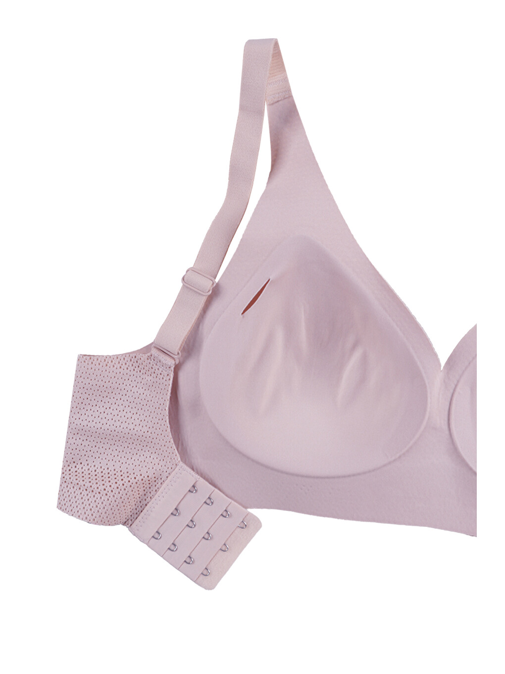 Pembe Balensiz Lazer Dikişsiz Nefes Aldıran Pedli Sütyen-3