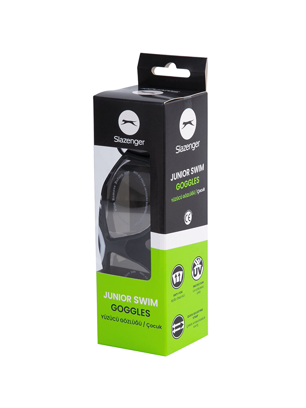 Siyah MIRROR GL7 Unisex Çocuk Yüzücü Gözlüğü-3