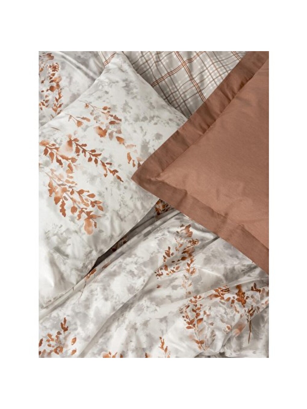 Karışık Pamuk Box Modeline Çift Kişilik Nevresim Takımı Lamina Tarcin-1