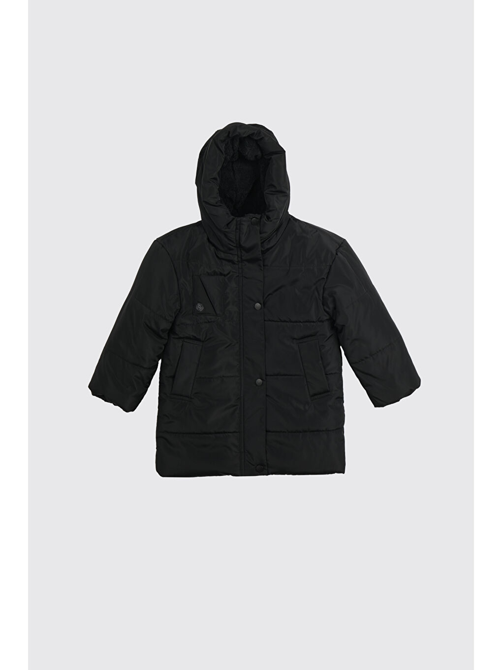 Kız Çocuk Siyah Mont