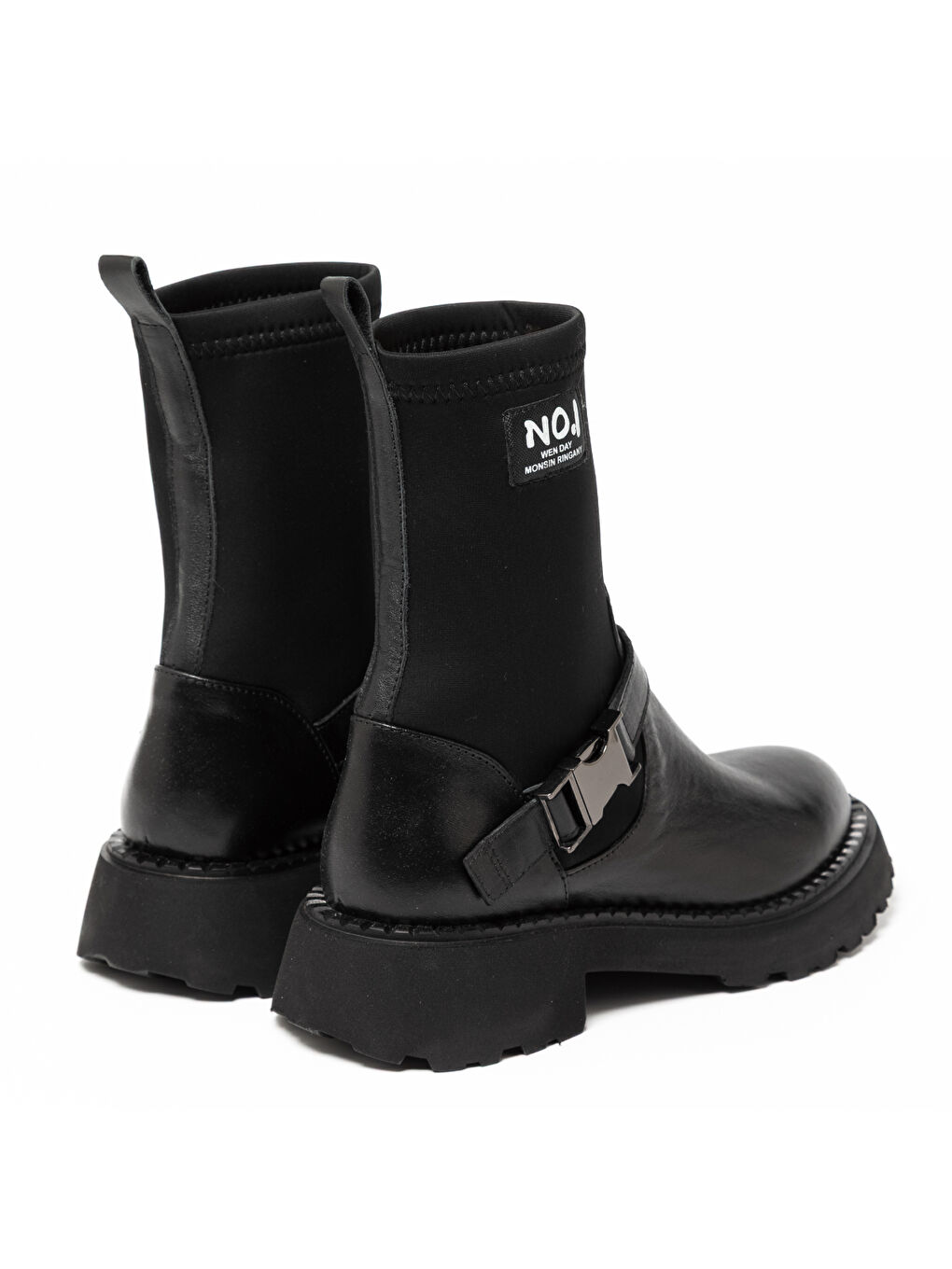 Kadın Bot GTN-24580 Siyah Deri-Siyah Strec-3