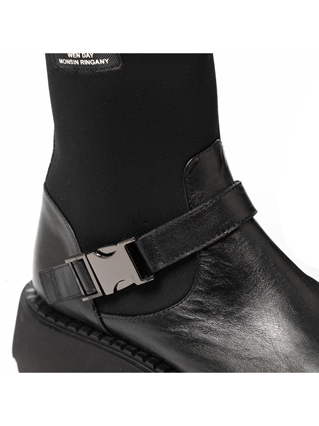 Kadın Bot GTN-24580 Siyah Deri-Siyah Strec-6