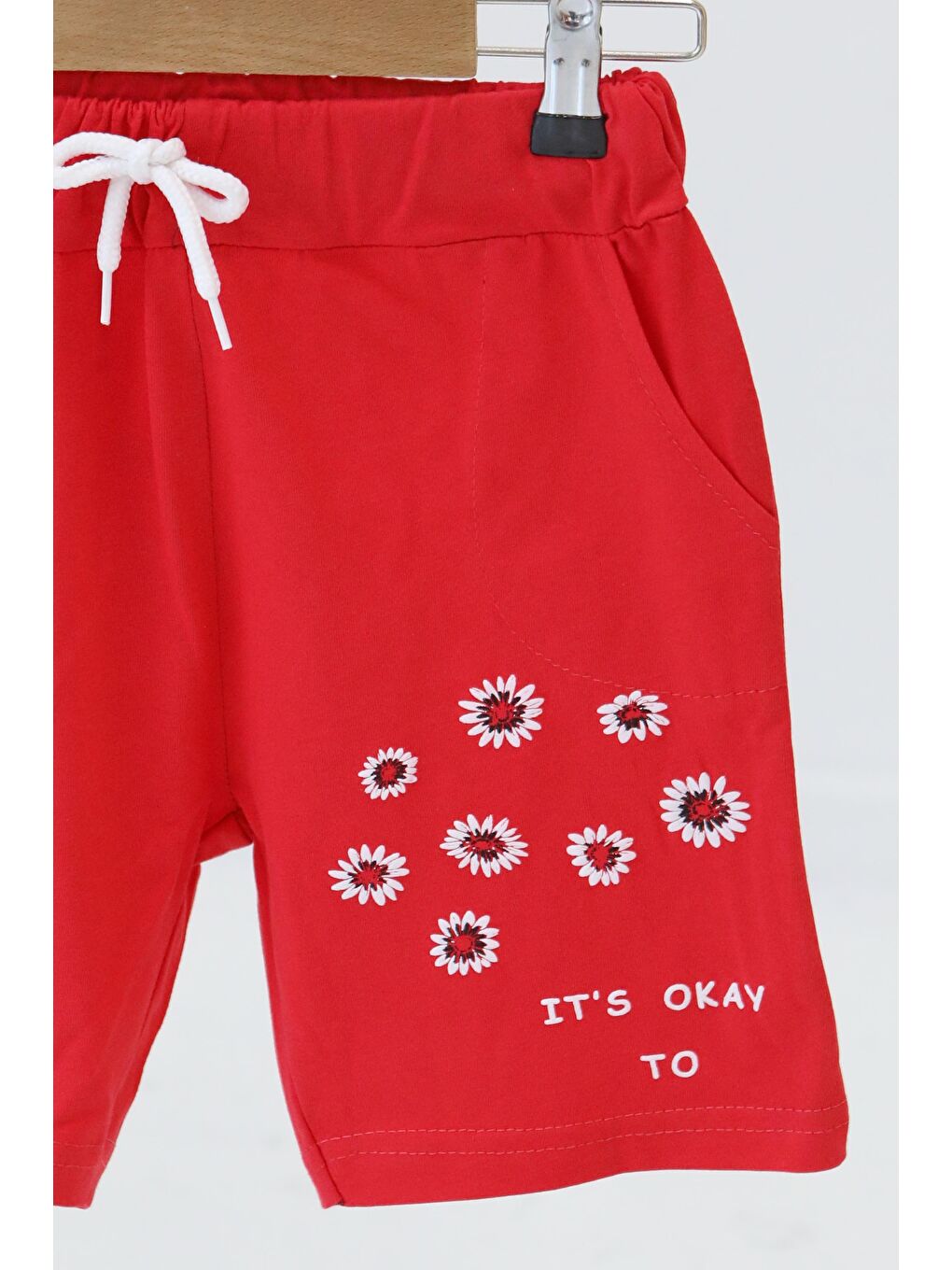 Kız Çocuk Mercan Baskılı Şort - 27329-1