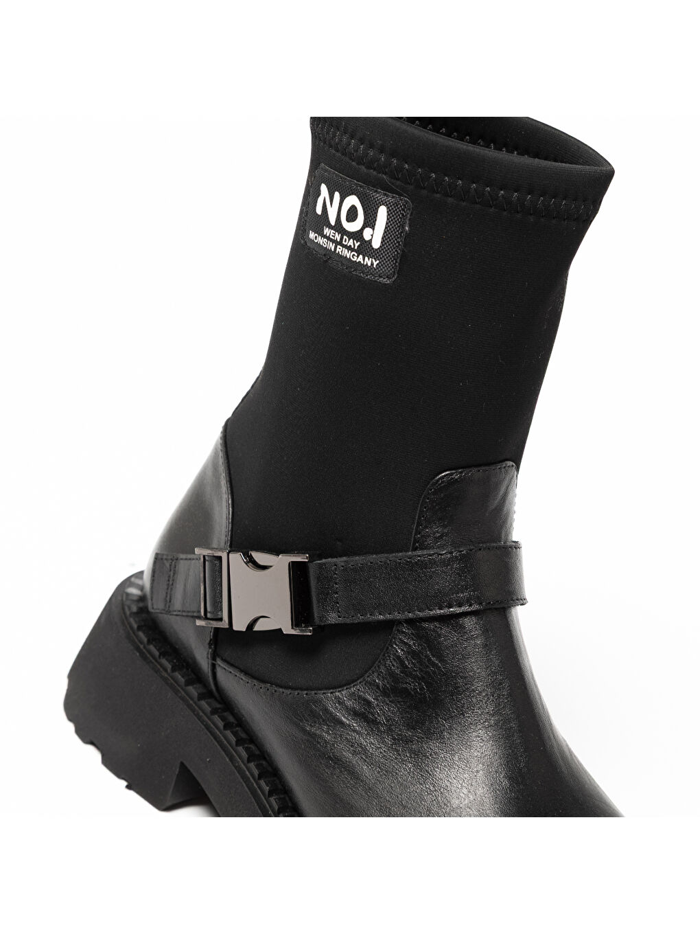 Kadın Bot GTN-24580 Siyah Deri-Siyah Strec-7