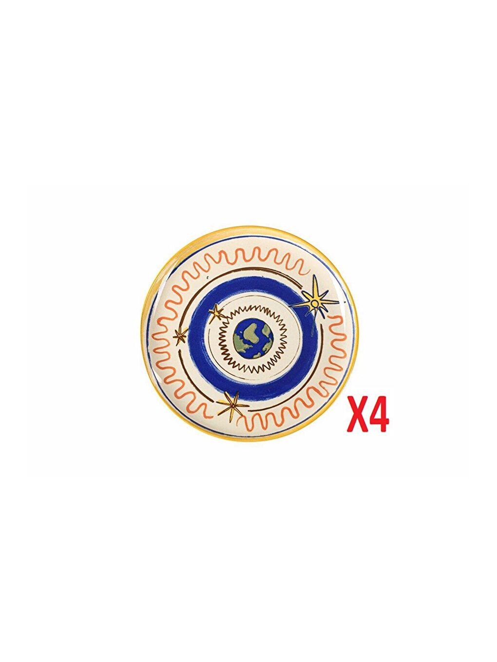 Beyaz Re-Gen One And Only Düz Servis Tabağı 27cm 4'lü