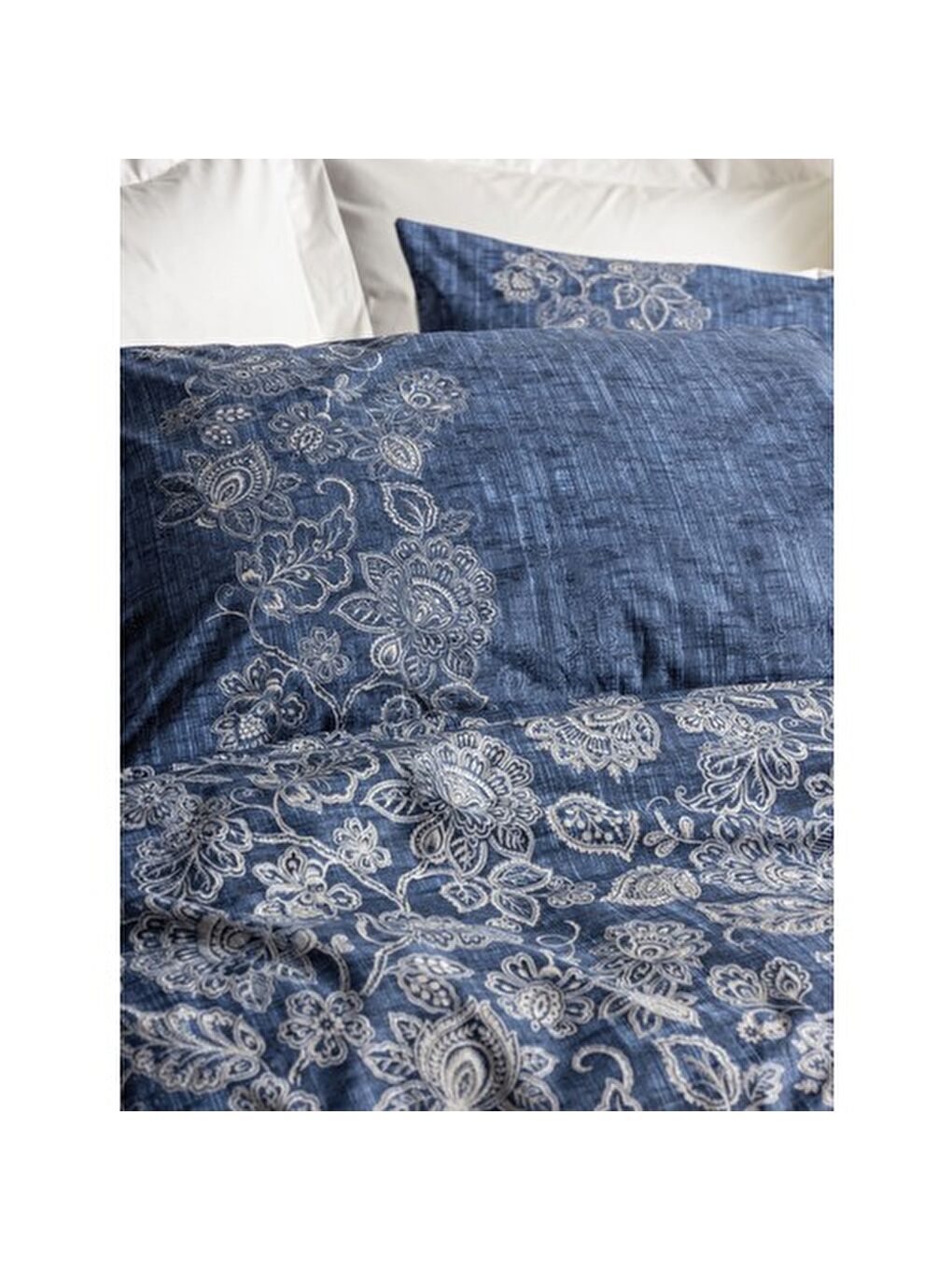 Karışık Pamuk Box Dual Çift Kişilik Nevresim Takimi Annika Bej-1