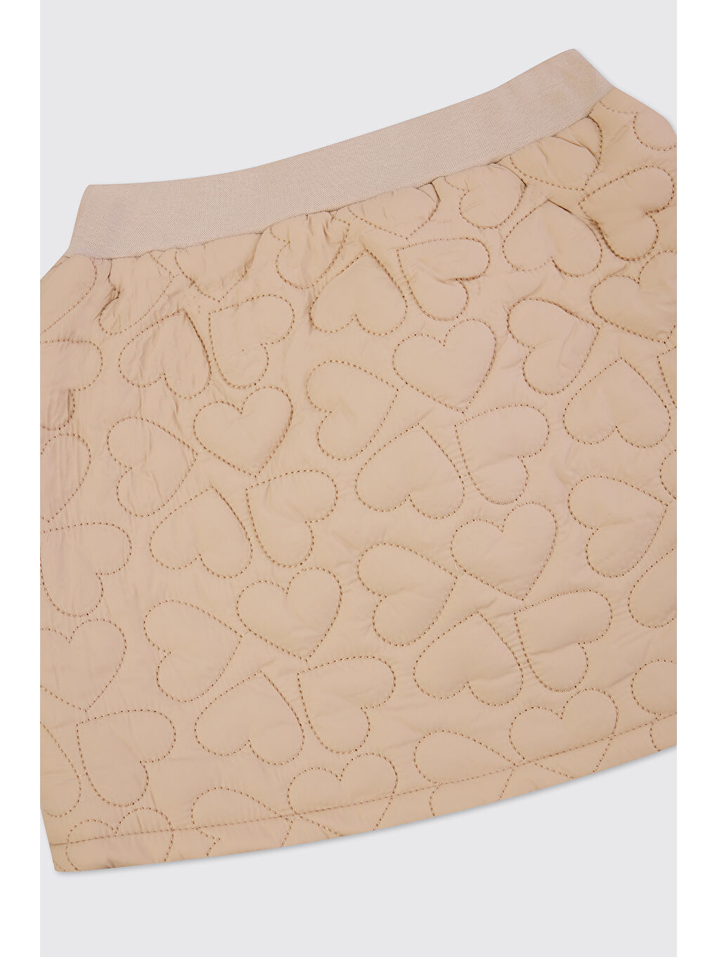 Kız Bebek Kapitone Bej Etek-2