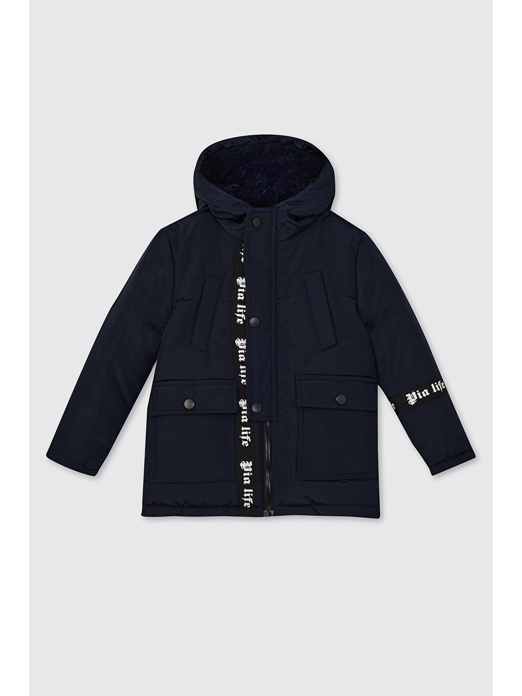 Erkek Bebek Lacivert Mont