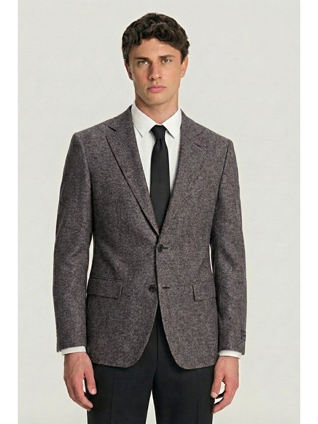Erkek Antrasit 4 Drop Regular Fit Ceket