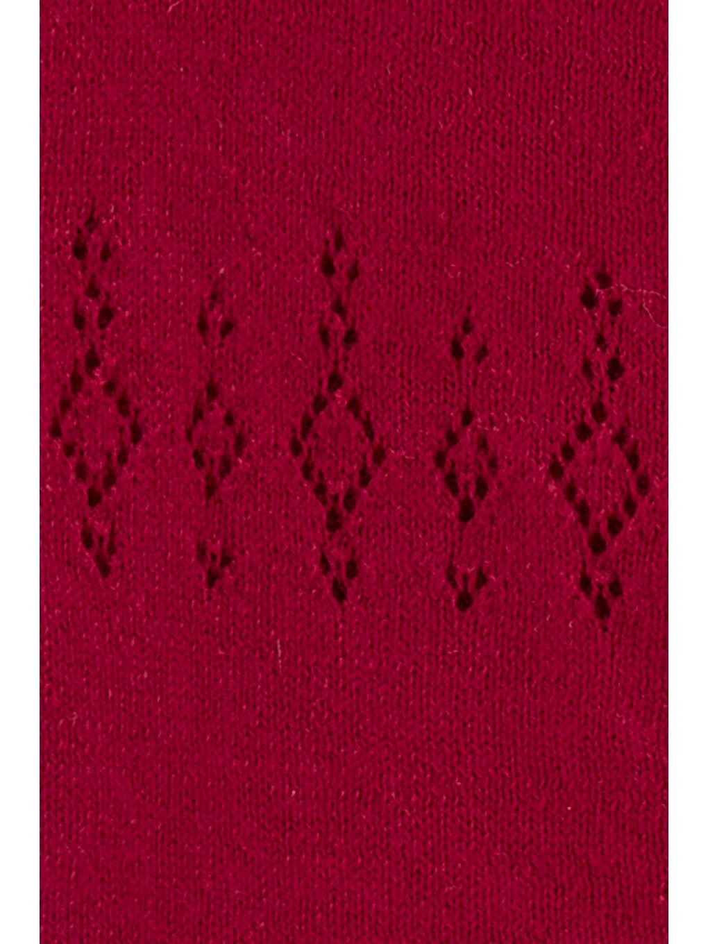 Kırmızı Kız Bebek Hırka-1