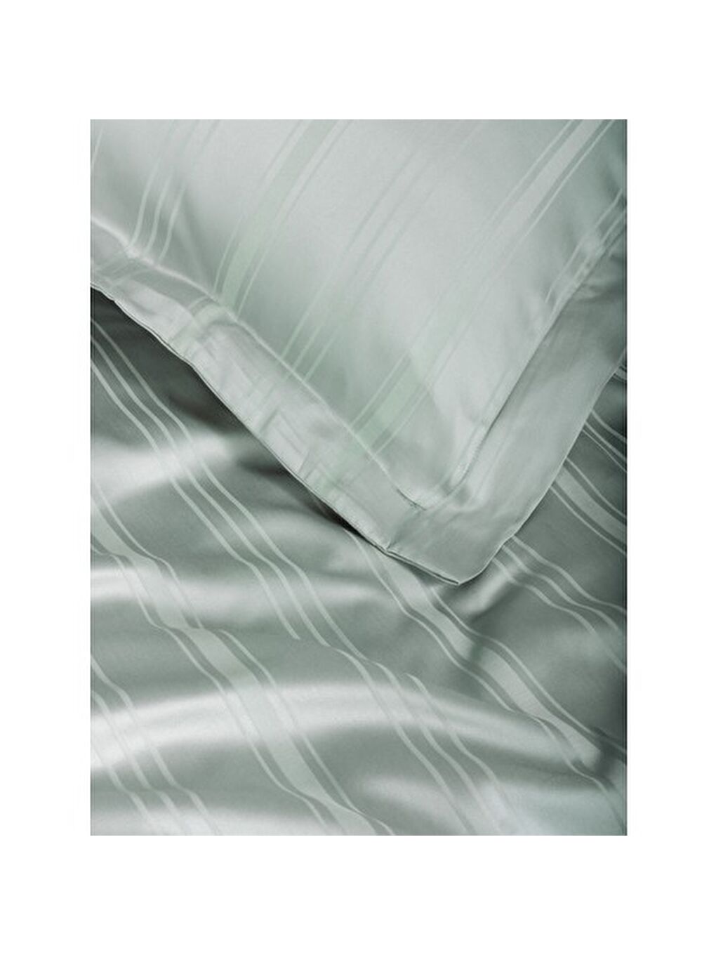 Karışık Pamuk Box Bambu Çift Kişilik Nevresim Takımı Mint-3