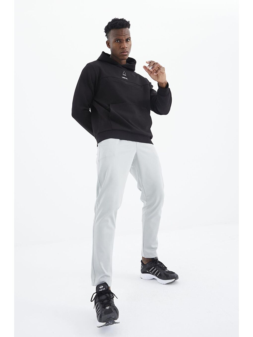 Bej Taş  Bağcıklı Cep Detaylı Rahat Kalıp Erkek Eşofman Alt - 84992-1