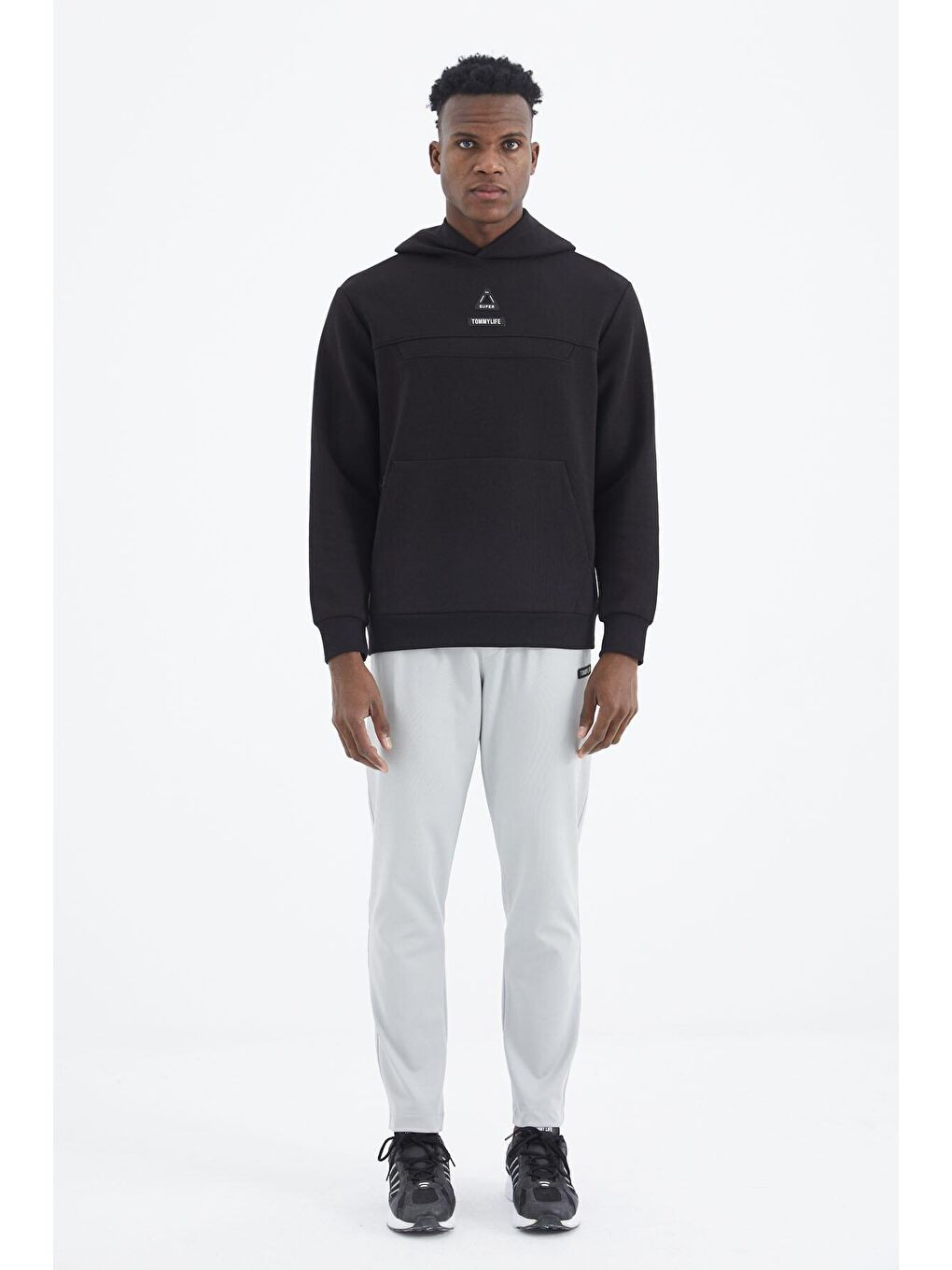 Bej Taş  Bağcıklı Cep Detaylı Rahat Kalıp Erkek Eşofman Alt - 84992-2