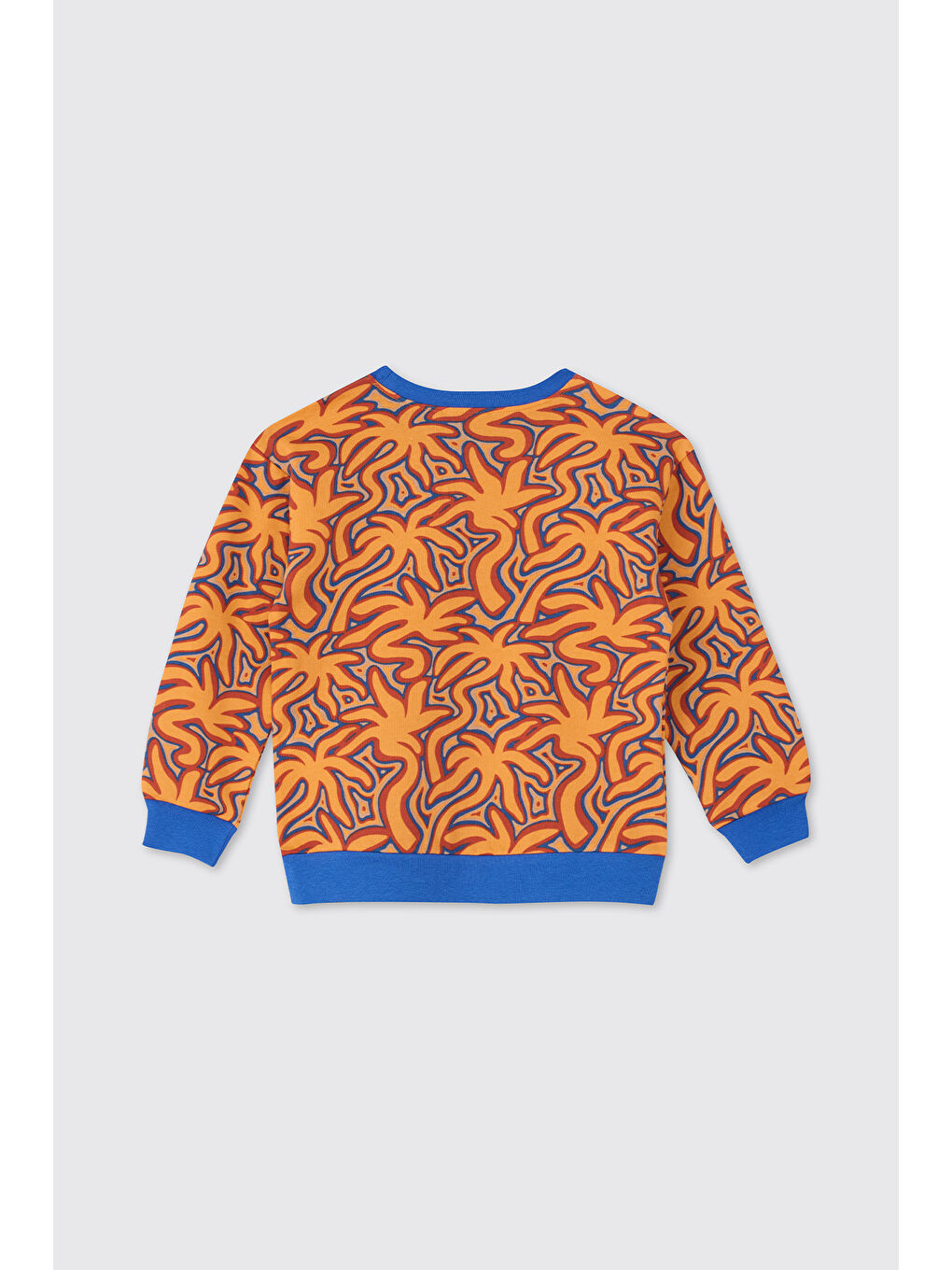 Pembe Erkek Çocuk Baskılı Somon Sweatshirt-1