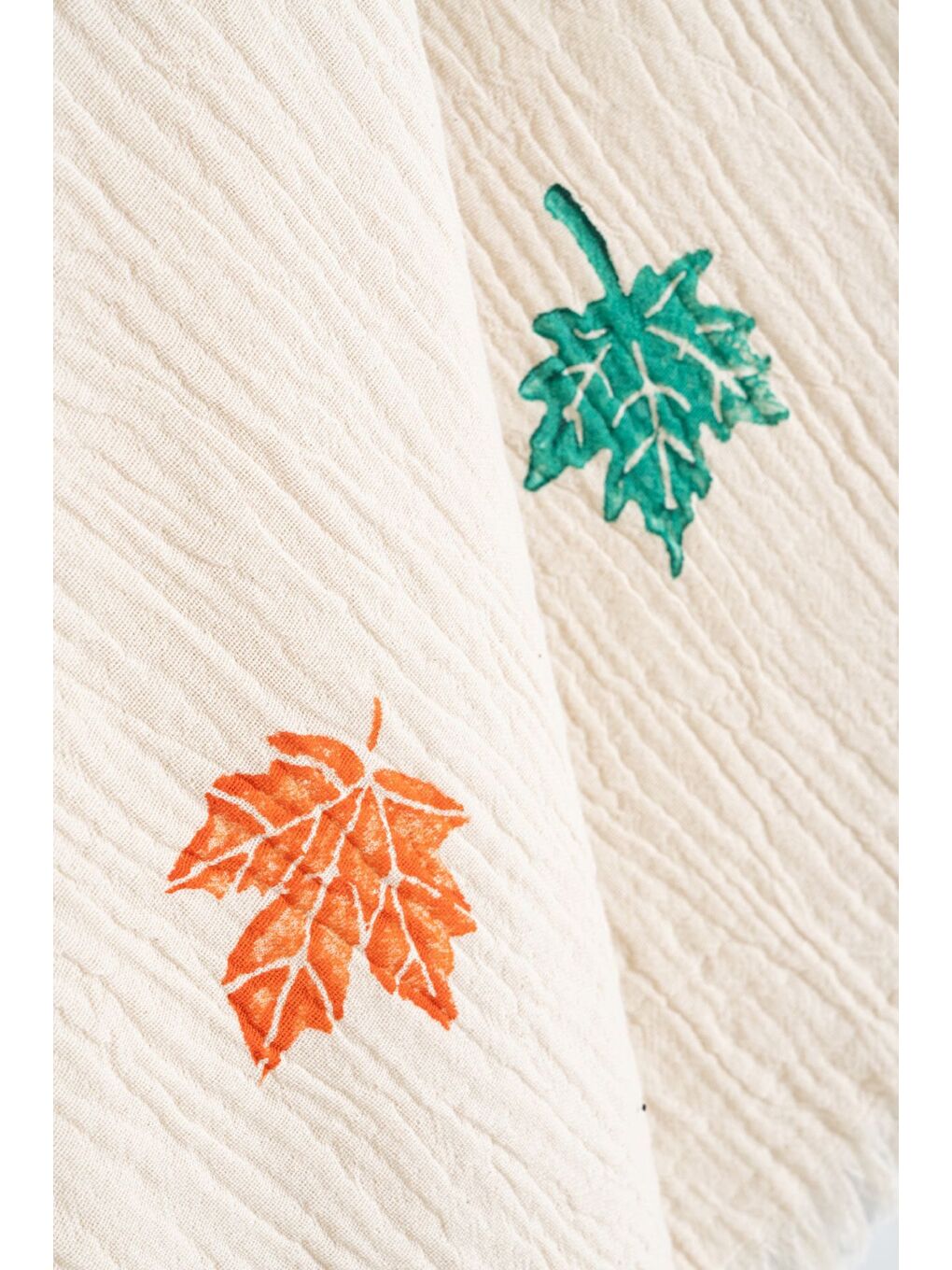 Ekru Organik %100 Pamuk Müslin Peştemal - Sonbahar-2