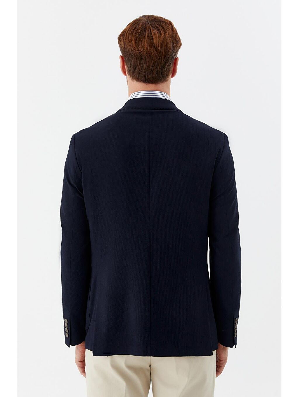 Mono Yaka Blazer Erkek Ceket Lacivert-4