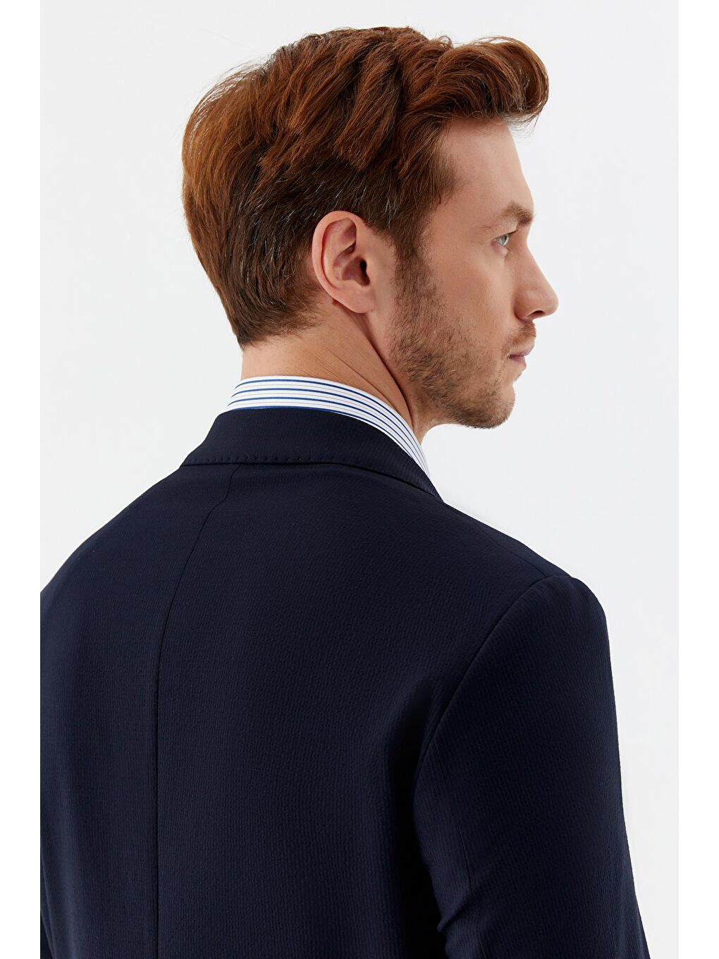 Mono Yaka Blazer Erkek Ceket Lacivert-5