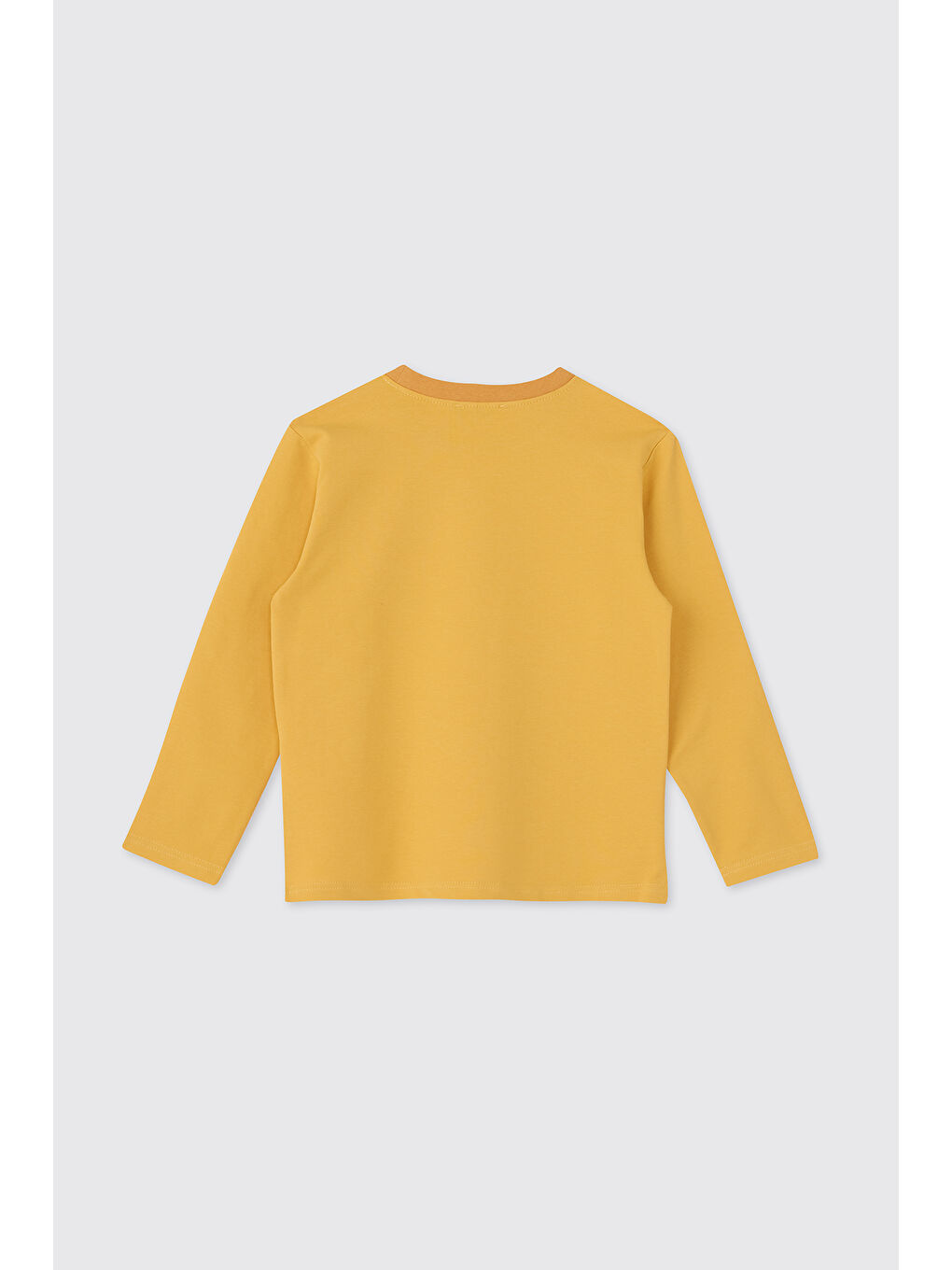 Erkek Çocuk Sarı Bisiklet Yakalı Sweatshirt-1