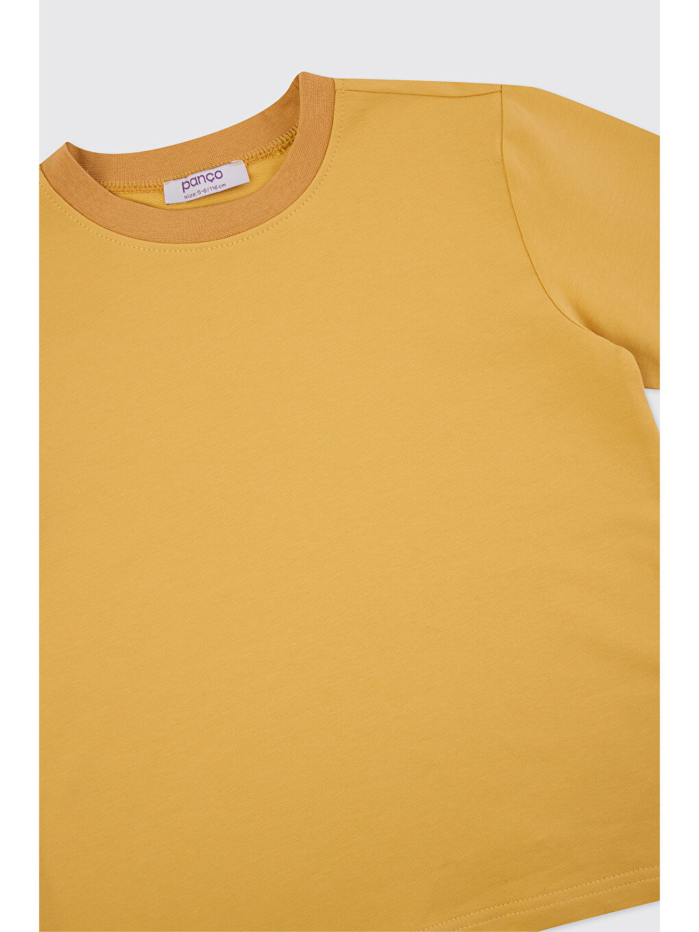 Erkek Çocuk Sarı Bisiklet Yakalı Sweatshirt-2