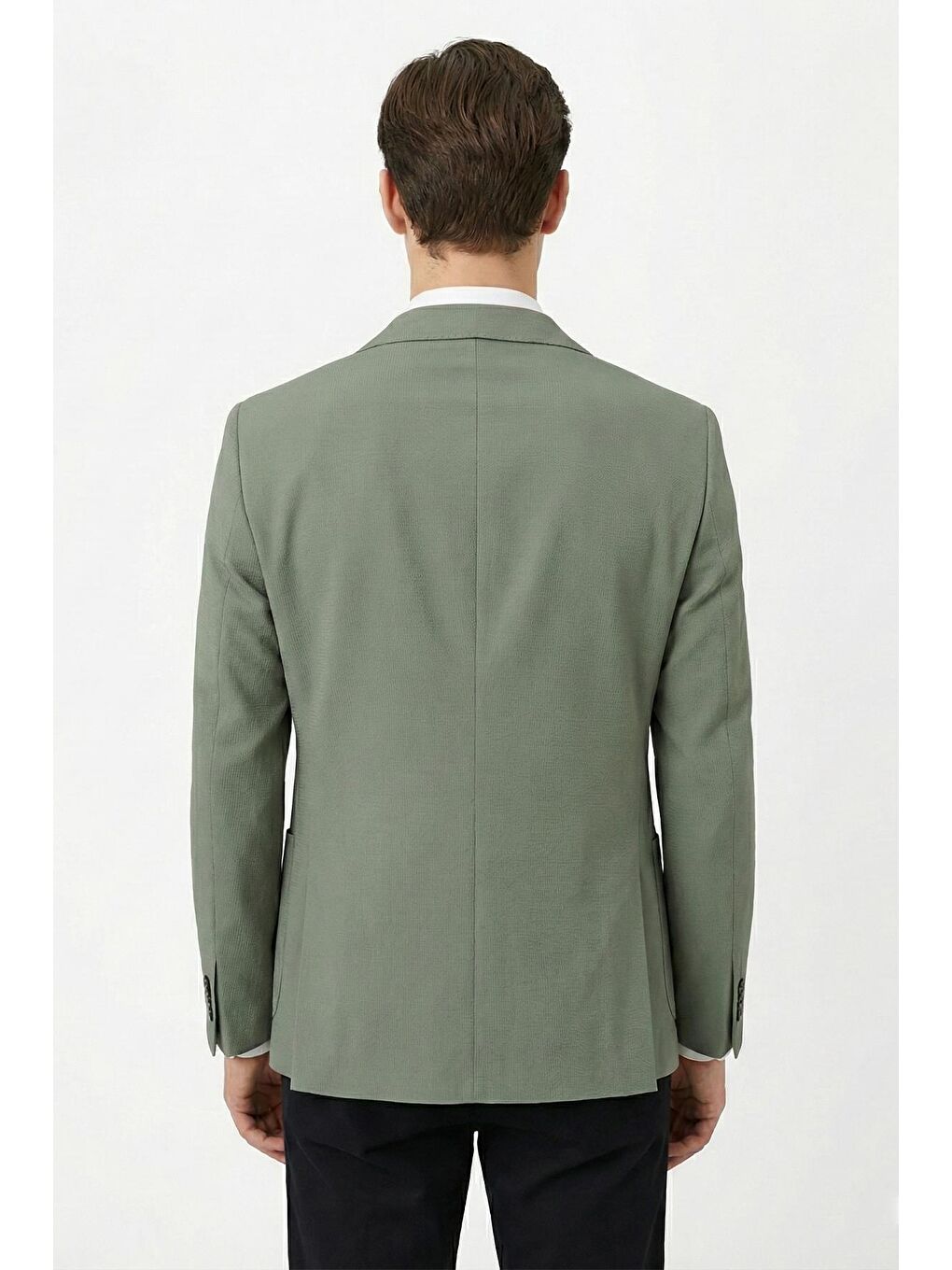 Yeşil Mono Yaka Blazer Erkek Ceket – 6 Drop-2
