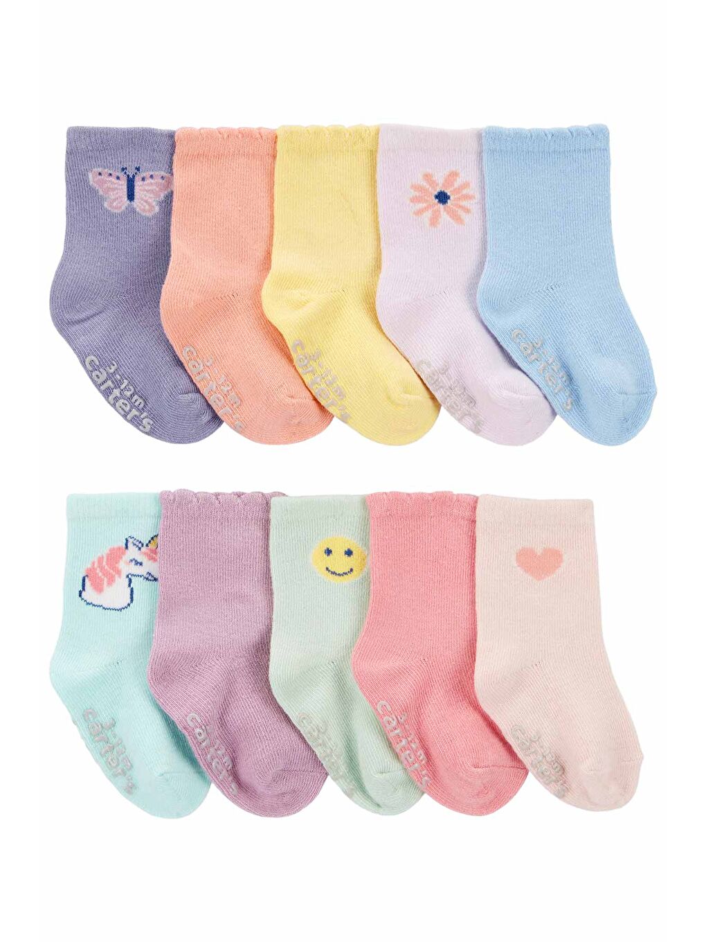 Karışık Kız Bebek Çorap Set 10'lu Paket