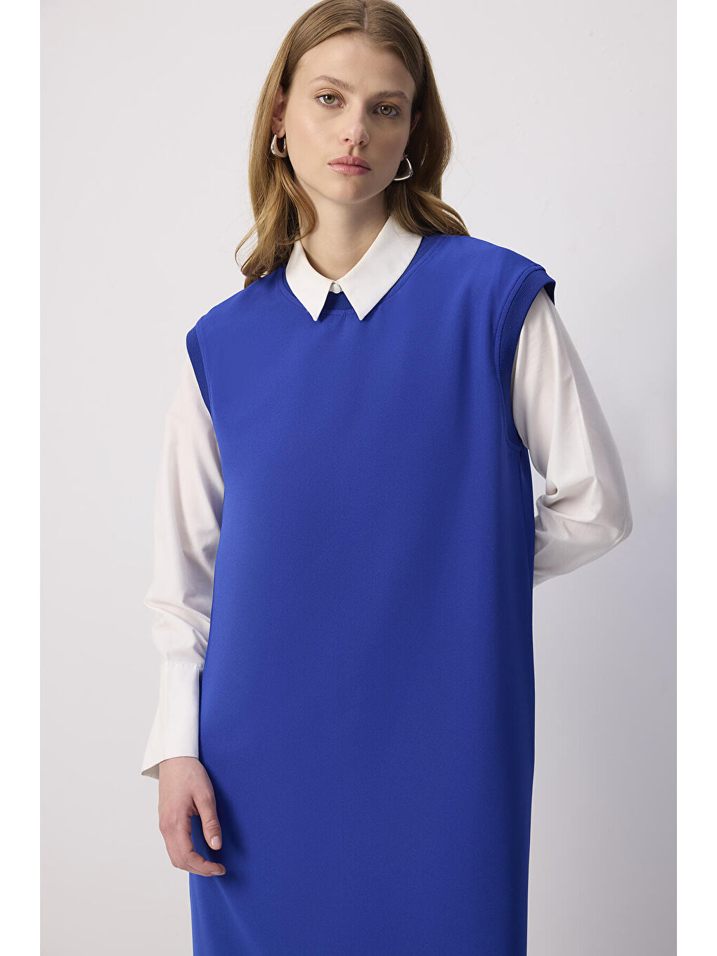 Mavi Bisiklet Yaka Krep Jile-1