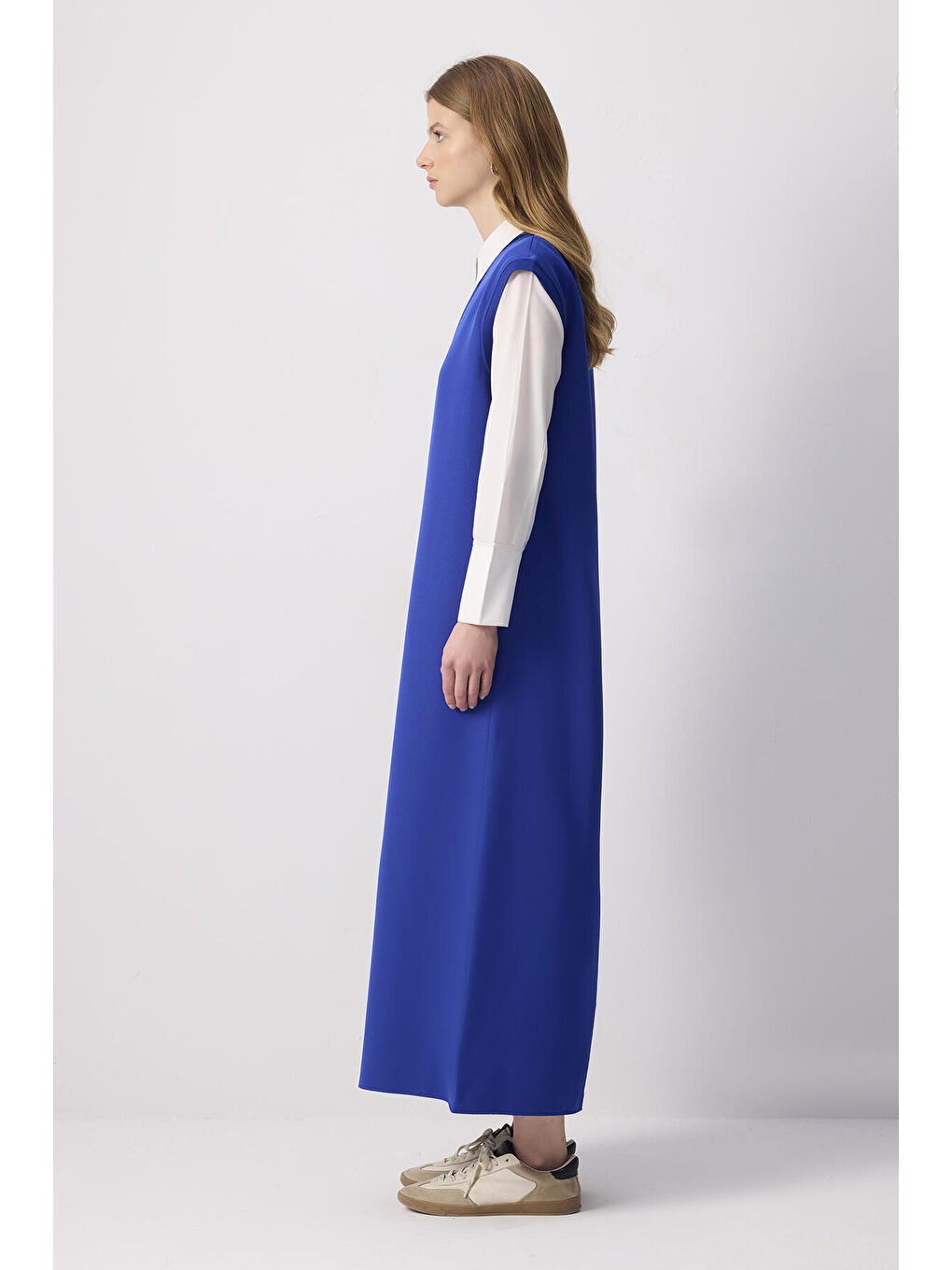 Mavi Bisiklet Yaka Krep Jile-2