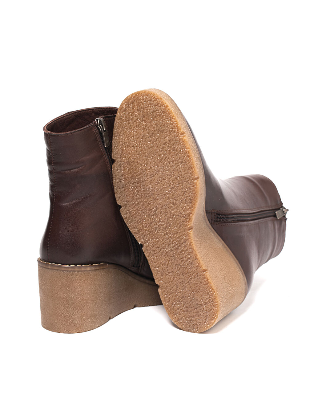 Kahverengi Kadın Bot 25K12060 Skin-4