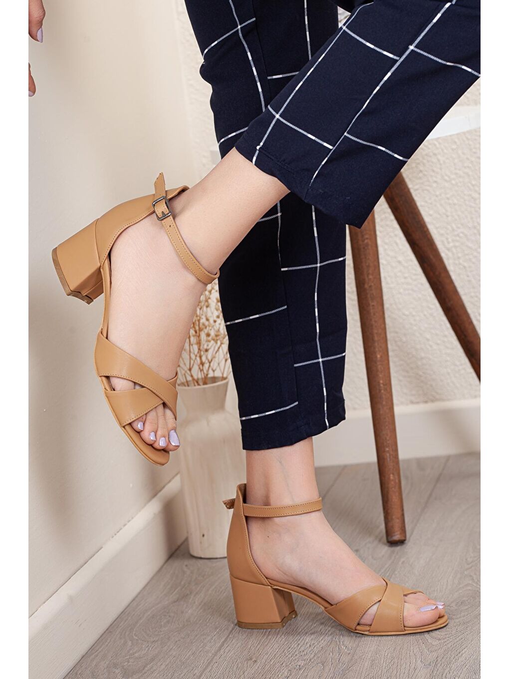 Bej D204 Kadın Günlük KlasikTopAyakkabı-2