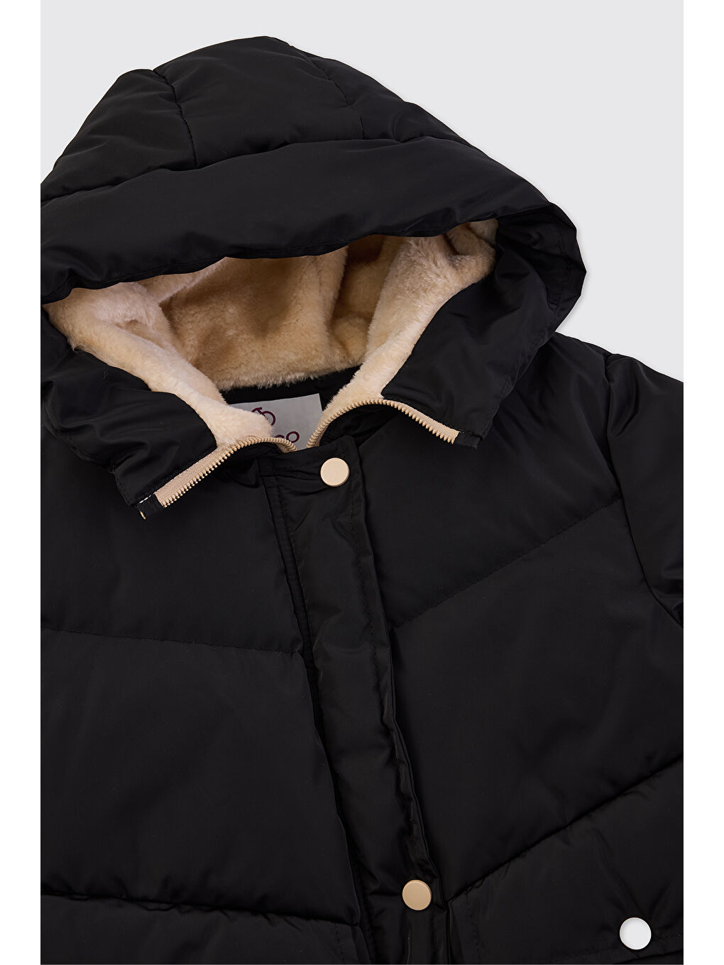 Kız Çocuk Siyah Mont-2